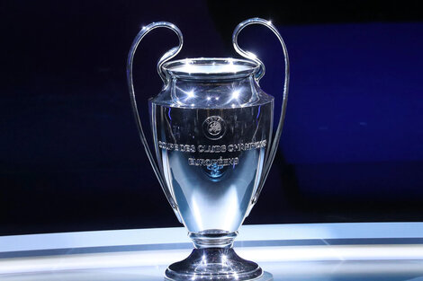 El trofeo de la Champions League.