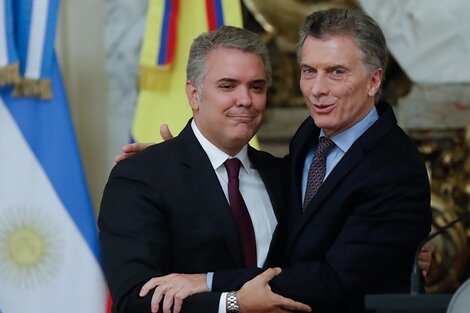 Duque y Macri, la dupla por derecha en la Fundación FIFA (Fuente: EFE)