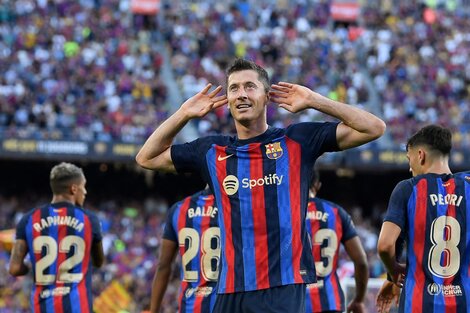 Liga de España: Lewandowski marcó dos en la goleada del Barcelona