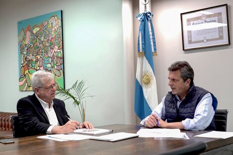 Rubinstein y Massa, en su primera reunión de agenda (Fuente: NA)