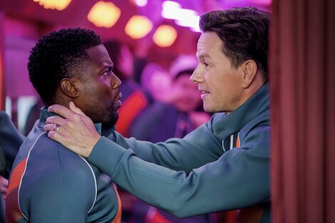 Kevin Hart y Mark Wahlberg, los protagonistas del film. 