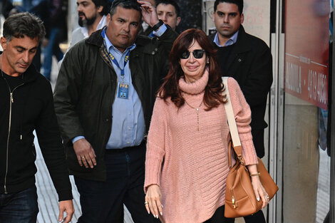 Cristina Kirchner, al día siguiente del atentado.