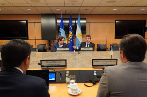 La reunión de Sergio Massa con Mauricio Claver Carone, titular del BID.