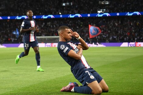 Kylian Mbappé, autor de los dos goles del PSG.