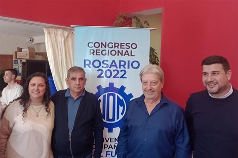 Furlán junto con Donello, el diputado Cleri y la concejala Teisa.