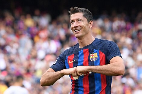 Liga española: Lewandowski aportó dos goles para otra victoria de Barcelona