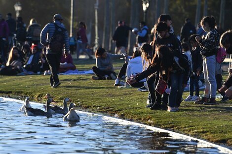 Día de la primavera en la Ciudad de Buenos Aires. Foto: Télam. 