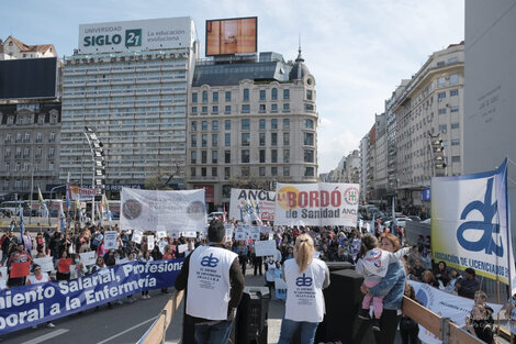 Marchas de enfermeros, residentes y concurrentes en CABA