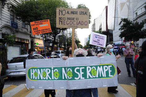 Caravana contra el "Parque Lineal" de Honorio Pueyrredón