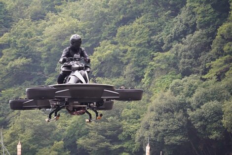 Presentaron en Estados Unidos la primera moto voladora del mundo