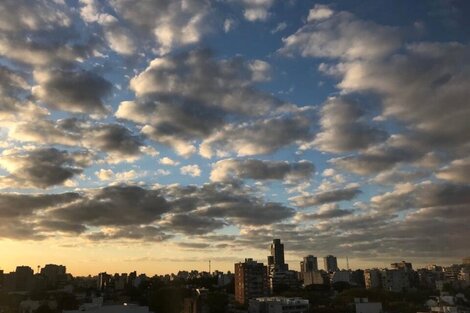 El SMN anticipó una jornada con cielo nublado y una temperatura máxuma de 21 grados. Imagen: Sandra Cartasso.