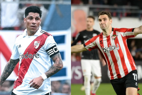 Enzo Pérez y Mauro Boselli serán titulares en River y Estudiantes respectivamente. 