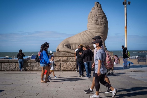 Mar del Plata fue la primera elección turística a nivel nacional. Imagen: Télam. 