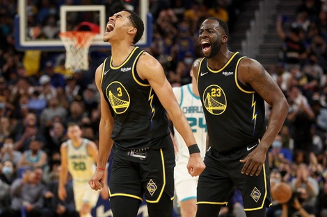 Jordan Poole y Draymond Green, piezas importantes del Golden State campeón