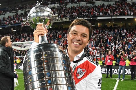 Marcelo Gallardo conquistó dos Copas Libertadores con River