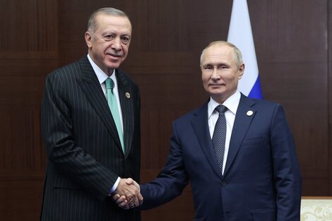 Erdogan y Putin en Kazajistán.