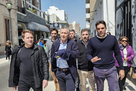 Mauricio Macri junto a Cristian Ritondo recorrió la ciudad de San Nicolás.