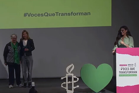 Amnistía Internacional premió a destacadas feministas por su pelea por el aborto legal, seguro y gratuito