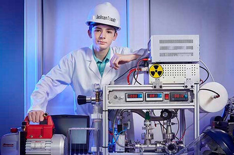 Con tan solo 12 años, Jackson Oswalt también entró al libro Guinness por construir un reactor nuclear en su casa.