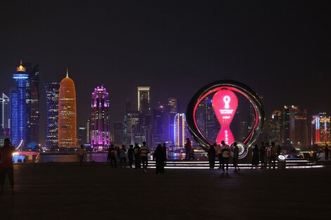 La ciudad de Doha, capital de Qatar, ya está lista para el comienzo del Mundial. (Foto: AFP).