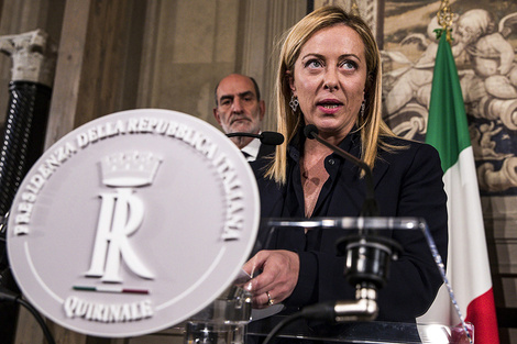 Meloni obtuvo el 26 por ciento de los votos con su prédica post-fascista.