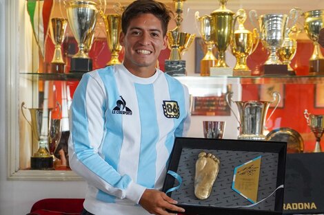 Sebastián Báez y Diego Maradona, unidos por la magia de Nápoles