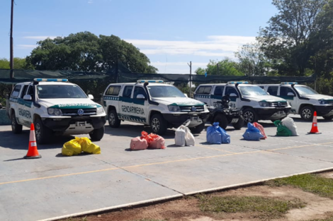 Una patrulla de Gendarmería descubrió 290 kilos de cocaína entre la maleza