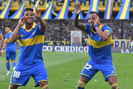 Cumbia colombiana en Boca con Frank Fabra y Sebastián Villa