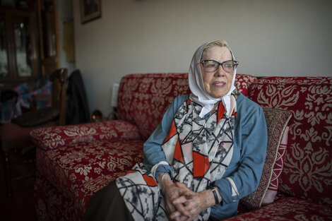 Buscarita Roa, vicepresidente de Abuelas de Plaza de Mayo, homenajeada por el gobierno de Chile.