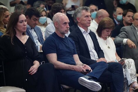 María Eugenia Vidal, Horacio Rodríguez Larreta, Mauricio Macri y Patricia Bullrich, juntos.