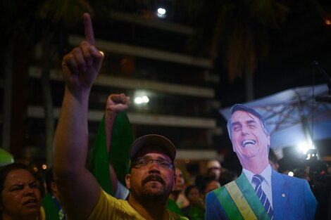 Seguidores de Bolsonaro se lamentaron en las calles por los resultados de las elecciones. (Foto: AFP)