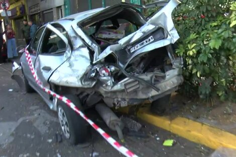 Choque y fuga en Boedo: 13 personas heridas