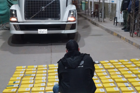 Siete años de condena a un camionero que intentó pasar 125 kilos de cocaína