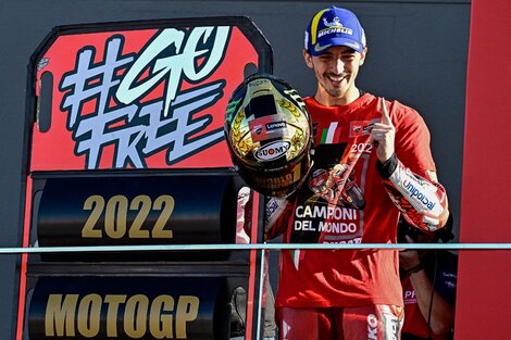 Moto GP: Francesco Bagnaia es el nuevo campeón mundial 