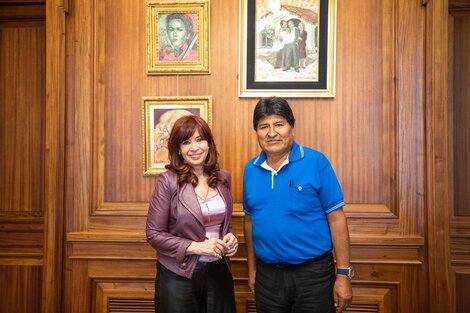 Cristina Kirchner recibió a Evo Morales