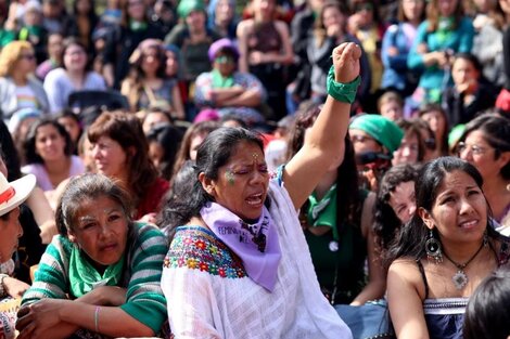 En el 35° Encuentro Plurinacional de Mujeres y Disidencias se demandó suspender el pago de la deuda capitalista y patriarcal con el FMI (Fuente: Jose Nicolini)