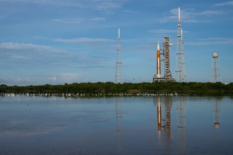 El lanzamiento del cohete Artemis I de NASA será en la madrugada del próximo miércoles. Imagen: NASA