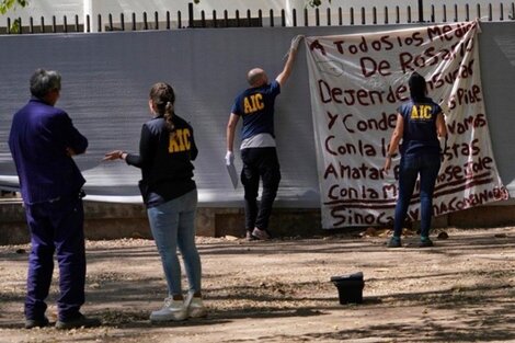 El cartel intimidatorio que abrió la investigación.