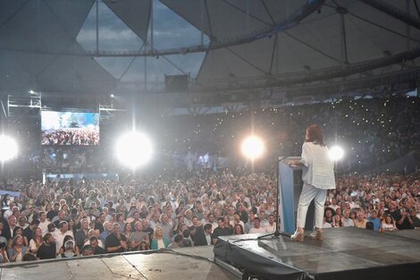 El acto de Cristina Kirchner, en imágenes