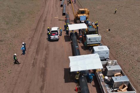 Avanza a paso firme el gasoducto de Vaca Muerta