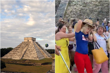 México: una turista escaló la pirámide de Chichen Itzá y quedó detenida