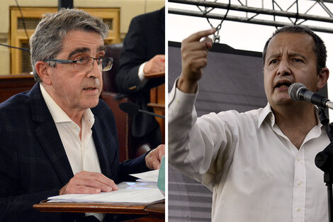 El senador Armando Traferri (PJ) y el diputado Del Frade (FSP).