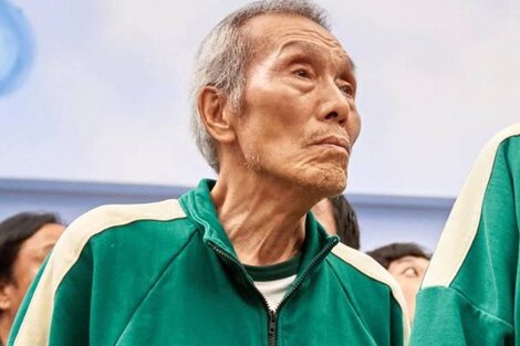 O Yeong-su, el actor surcoreano que ganó un Globo de Oro por su actuación en “El juego del calamar”. Imagen: Netflix. 