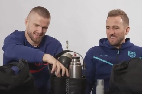 Eric Dier brindó una entrevista junto a Harry Kane y aseguró que es fanático del mate. Imagen: Captura de video. 