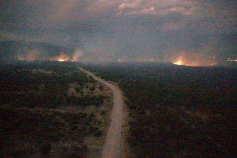 Incendio en la zona de Juan Caro.