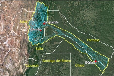 El Bermejo también presenta la peor bajante en 22 años