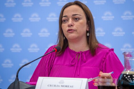 La presidenta de la Cámara de Diputados, Cecilia Moreau.