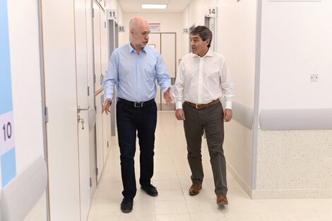 Horacio Rodríguez Larreta junto a su favorito para gobernar CABA, Fernán Quirós. (Fuente: NA)