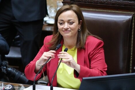 La presidenta de la Cámara de Diputados, Cecilia Moreau.