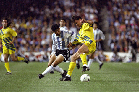 Diego fue convocado para los dos choques ante Australia y respondió para que Argentina clasifique a Estados Unidos 1994.